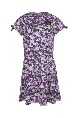 Abito tie and dye - Nero, viola e rosa