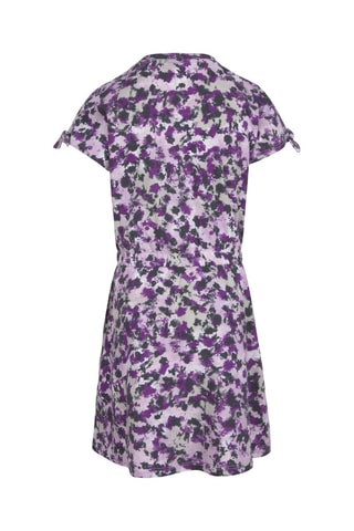 Abito tie and dye - Nero, viola e rosa