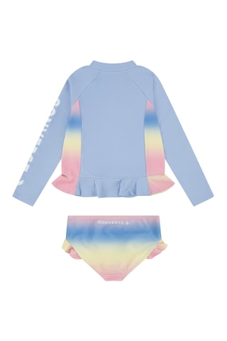 Tankini - Blu, giallo e rosa