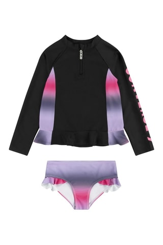 Tankini - Nero, viola e rosa