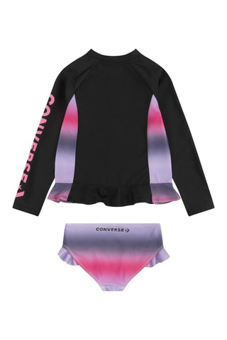 Tankini - Nero, viola e rosa