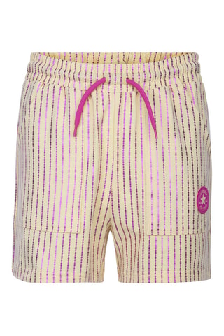 Shorts a vita alta - Rosa e giallo
