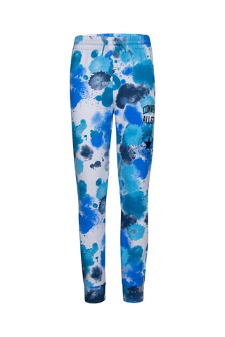 Pantaloni sportivi tie and dye - Bianco, blu e nero