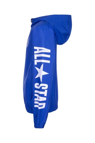 Giacca con cappuccio - Blu e bianco