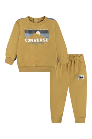 Felpa e pantaloni sportivi - Bianco, beige e blu