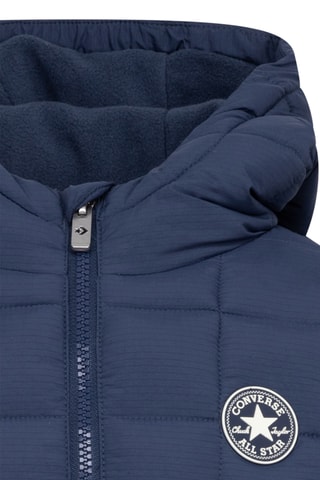 Piumino con cappuccio - Blu