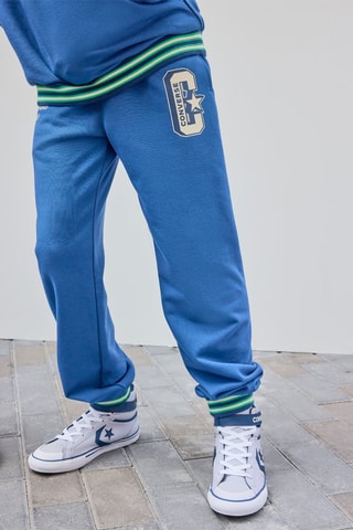 Pantaloni sportivi - Blu, giallo e rosa