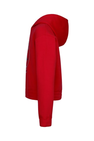Felpa con cappuccio Nero - Rosso
