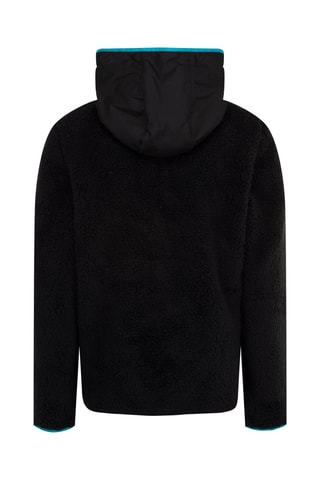 Felpa con cappuccio Nero e blu - Nero