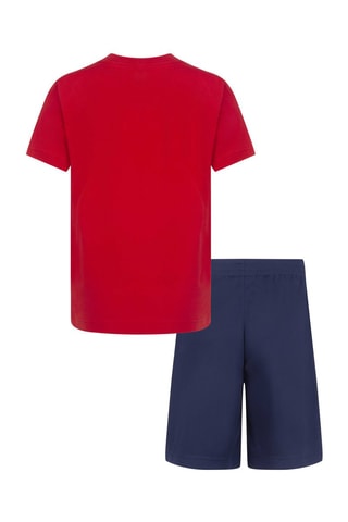 T-shirt e shorts - Bianco, rosso e blu