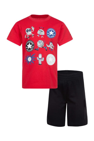 T-shirt e shorts - Nero