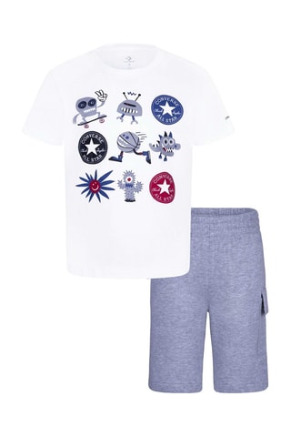 T-shirt e shorts - Grigio