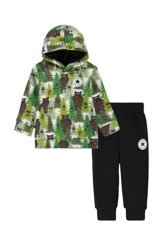 Felpa e pantaloni sportivi - Nero e verde