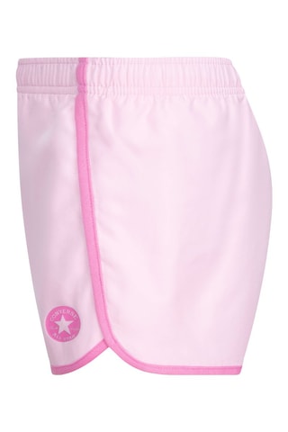 Shorts a vita alta - Bianco e rosa
