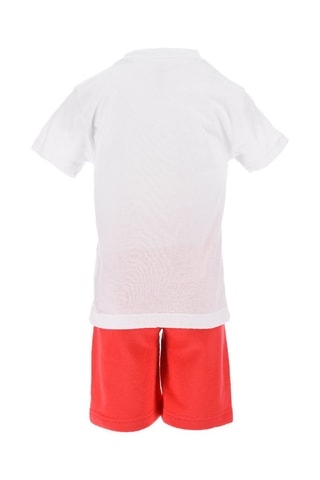 T-shirt e shorts - Bianco e rosso