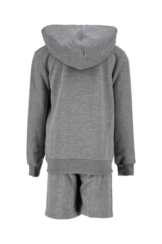 Felpa con cappuccio e shorts - Viola e grigio