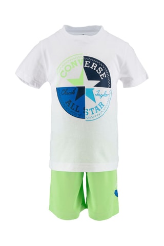 T-shirt e shorts - Bianco e verde