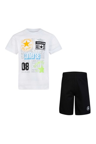T-shirt e shorts - Nero