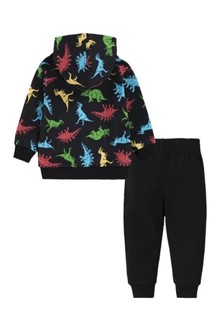 Felpa con cappuccio e pantaloni sportivi  - Nero