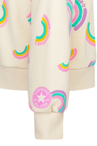 Felpa con cappuccio e leggings - Beige e rosa
