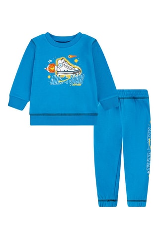 Felpa e pantaloni sportivi - Bianco e blu