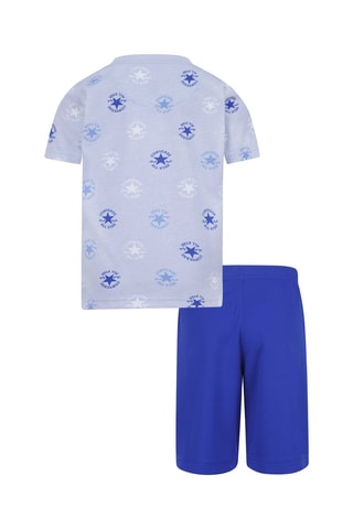 T-shirt e shorts - Bianco e blu