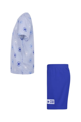 T-shirt e shorts - Bianco e blu