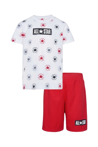 T-shirt e shorts - Rosso