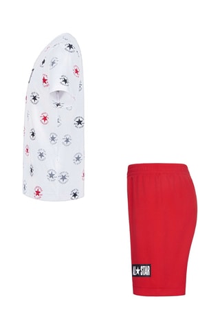 T-shirt e shorts - Rosso