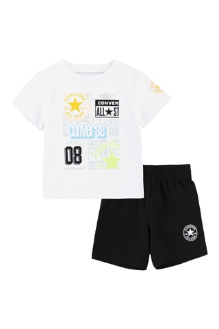 T-shirt e shorts - Nero