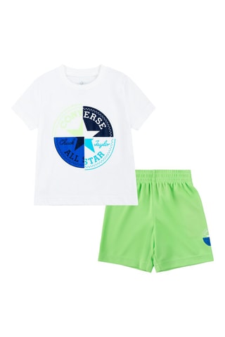 T-shirt e shorts - Bianco e blu
