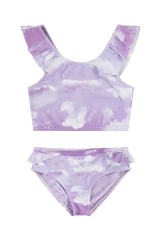 Bikini - Bianco, viola e grigio