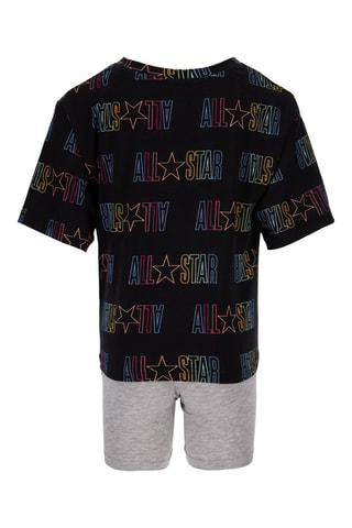 T-shirt e shorts - Nero e grigio