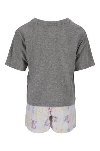 T-shirt e shorts - Bianco e grigio