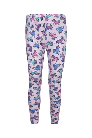 T-shirt e leggings - Viola, rosa e grigio