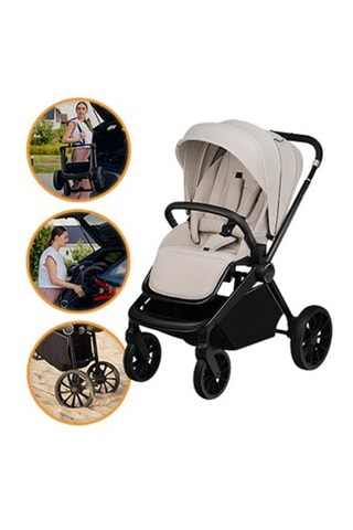 Passeggino multifunzione 3 in 1 Mika Plus - Beige - Nascita-4 anni