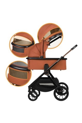 Passeggino multifunzione 3 in 1 Layla - Marrone