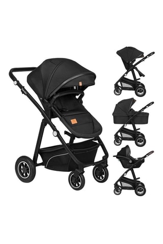 Passeggino trio + accessori Bianka - Nero