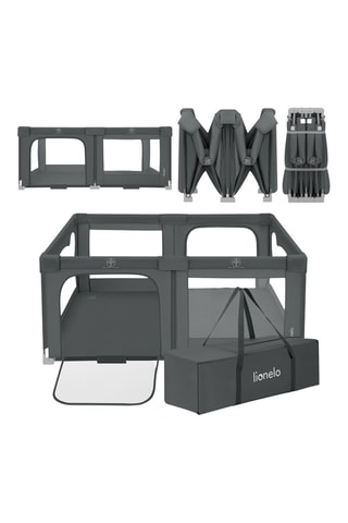 Box di gioco per bambini - Grigio - 151 x 185 x 76,5 cm - Dalla nascita