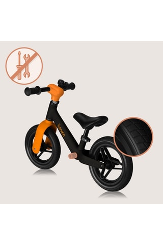 Bicicletta senza pedali Toni - Nero e arancione - Da 18 mesi fino a 30 kg