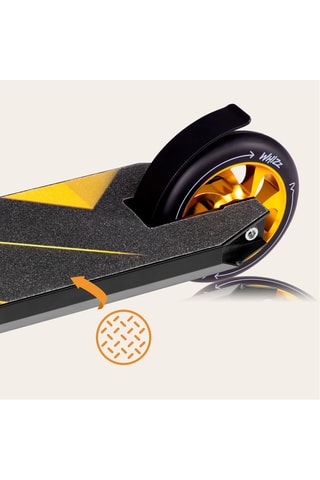 Monopattino freestyle Whizz - Nero e dorato - Da 8 anni fino a  100 kg
