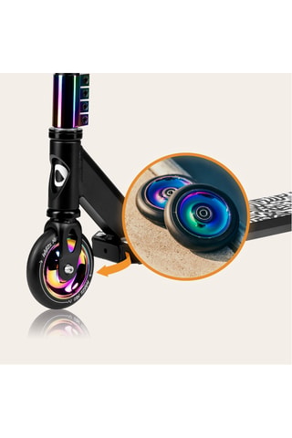 Monopattino freestyle Whizz - Nero e viola - Da 8 anni fino a  100 kg