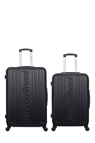 Weekendtrolley en Grote Trolley Springfield (M/L) - 65/75 cm  - Zwart en zilverkleurig