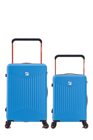Handbagagetrolley en Weekendtrolley (S/M) - 58/68 cm - Blauw