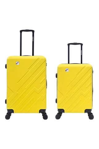 Handbagagetrolley en Weekendtrolley (S/M) - 66/56 cm - Geel