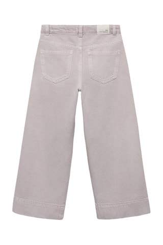 Jean style jupe-culotte détail couture - Violet