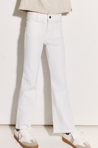 Jean flare - Blanc