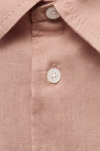 Chemise coton et lin - Rose