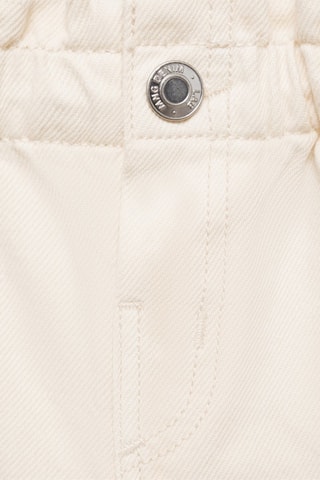 Jeans paperbag droits - Blanc