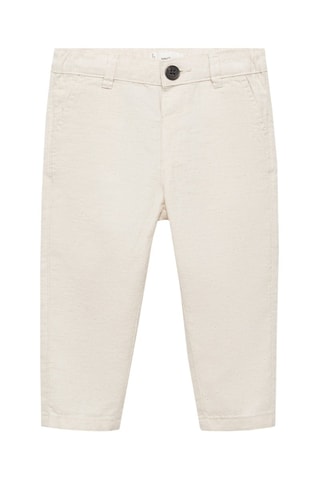 Pantalon chino élastique - Beige